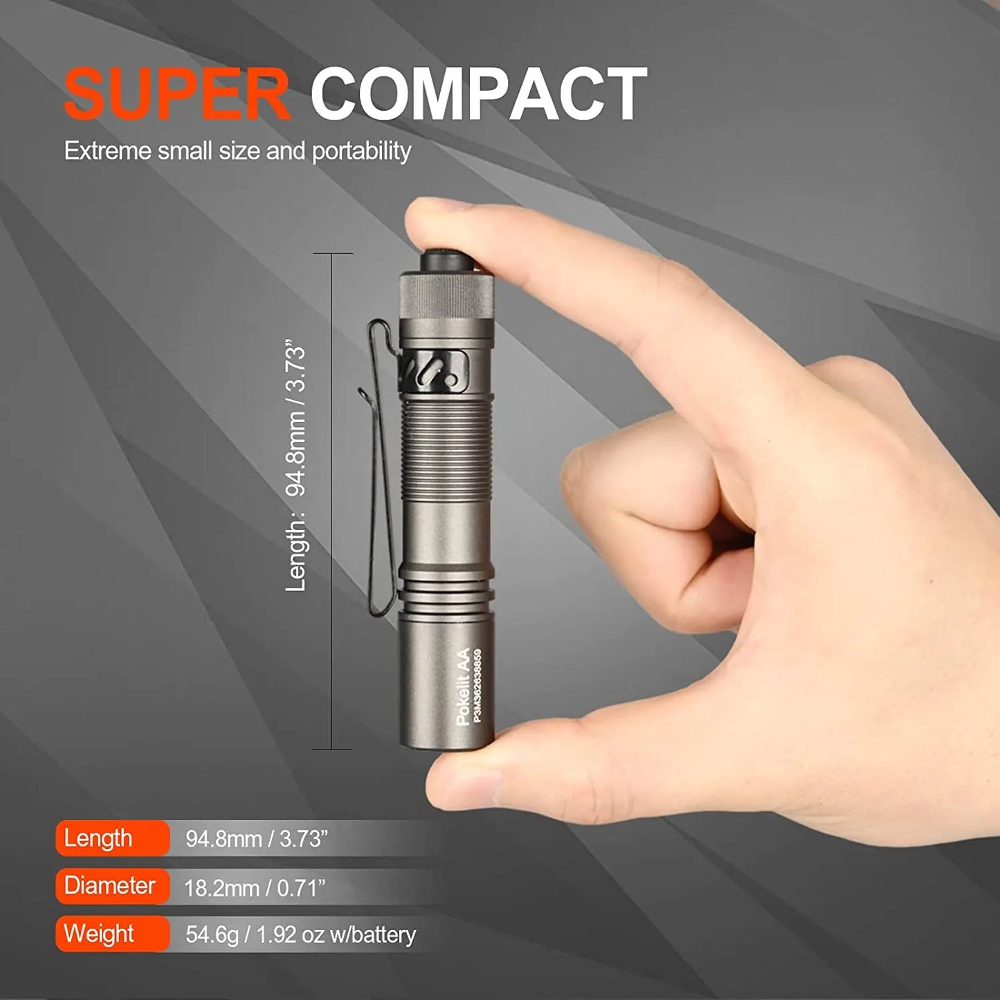 Acebeam Pokelit AA EDC Flashlight 1000 USB Rechargeable
