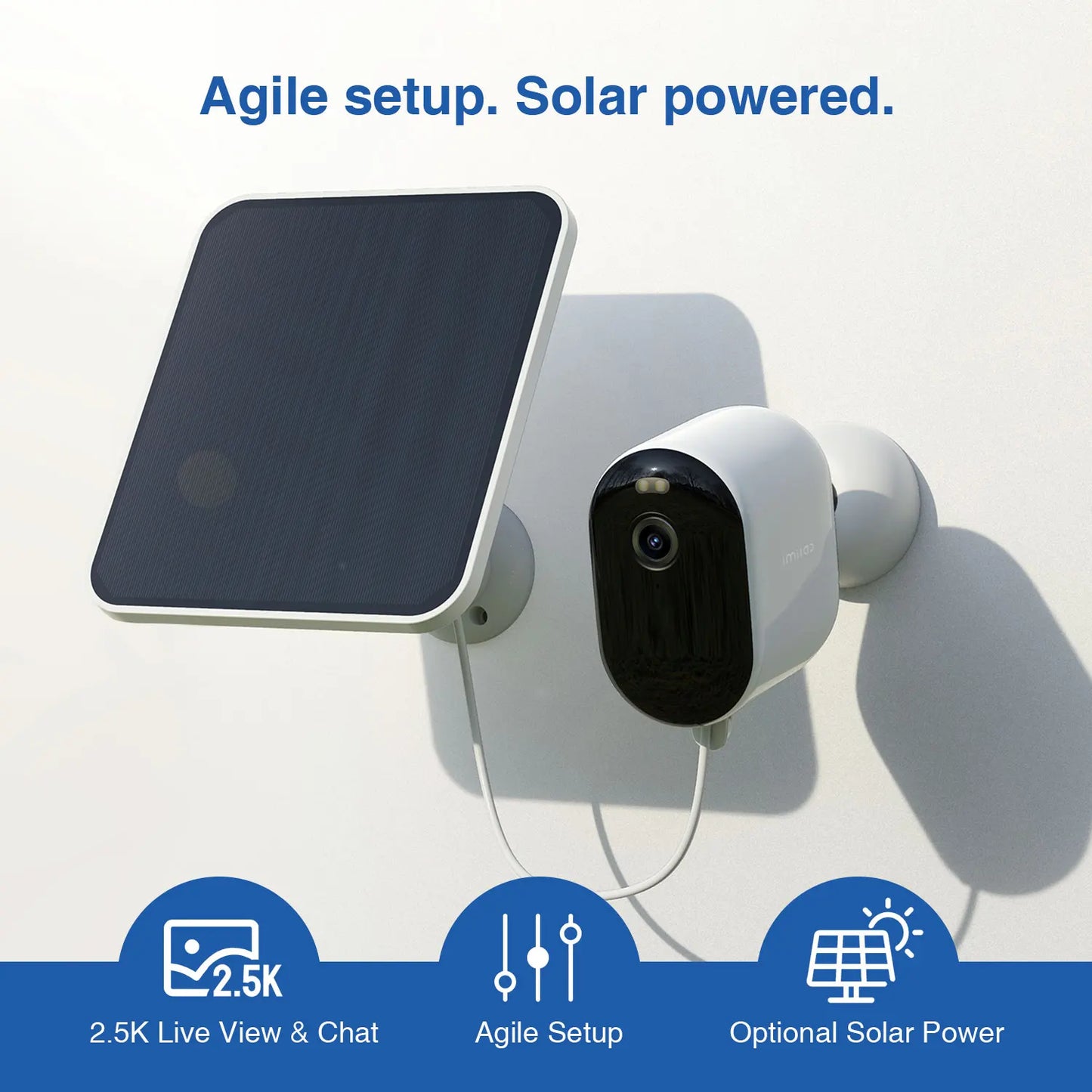 Imilab Solar WiFi Outdoor Camera 2K Surveillance System