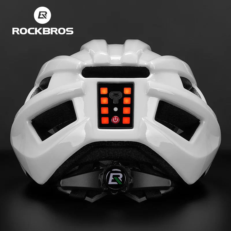ROCKBROS Bicycle Helmet With LED Rear Light Integrally Molded