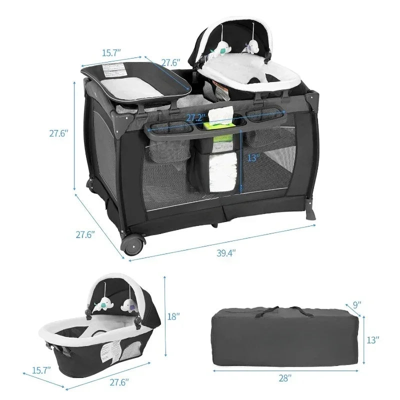 Hign-concerned Playard Nursery Center Foldable Playpen