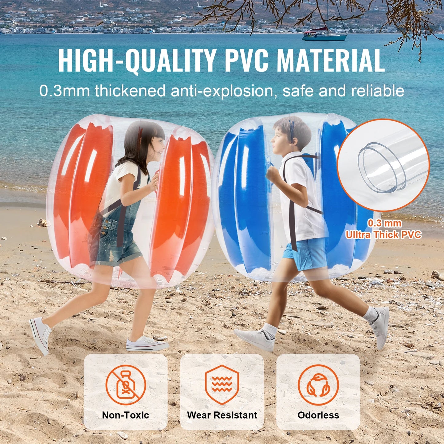 SucceBuy Inflatable Bumper Balls For Kids And Teens PVC