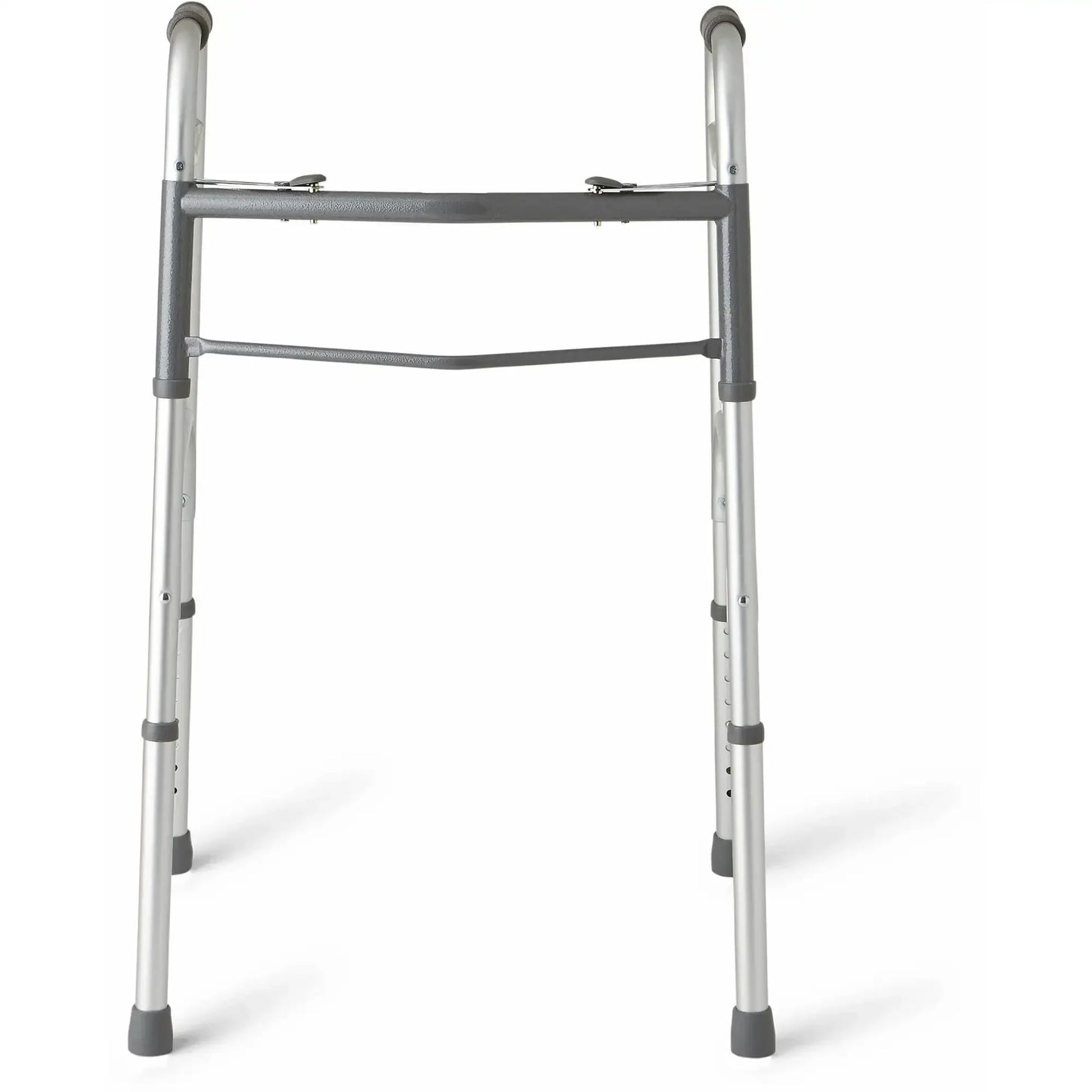 Lightweight Folding Walker With Aluminum Frame And 300 Lb Support