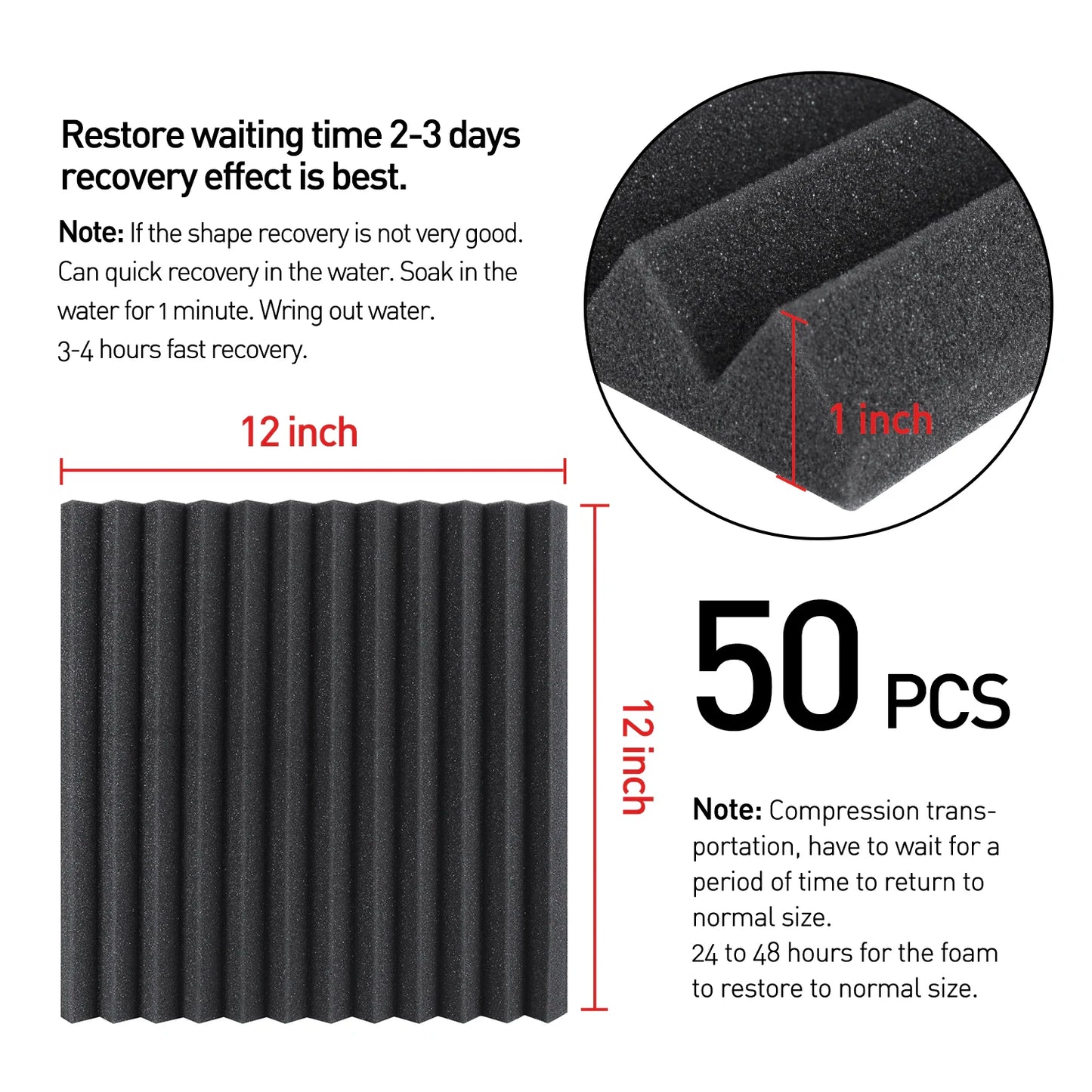Acoustic Foam Panels for Soundproofing Home and Office Spaces - Safety First Gear 25