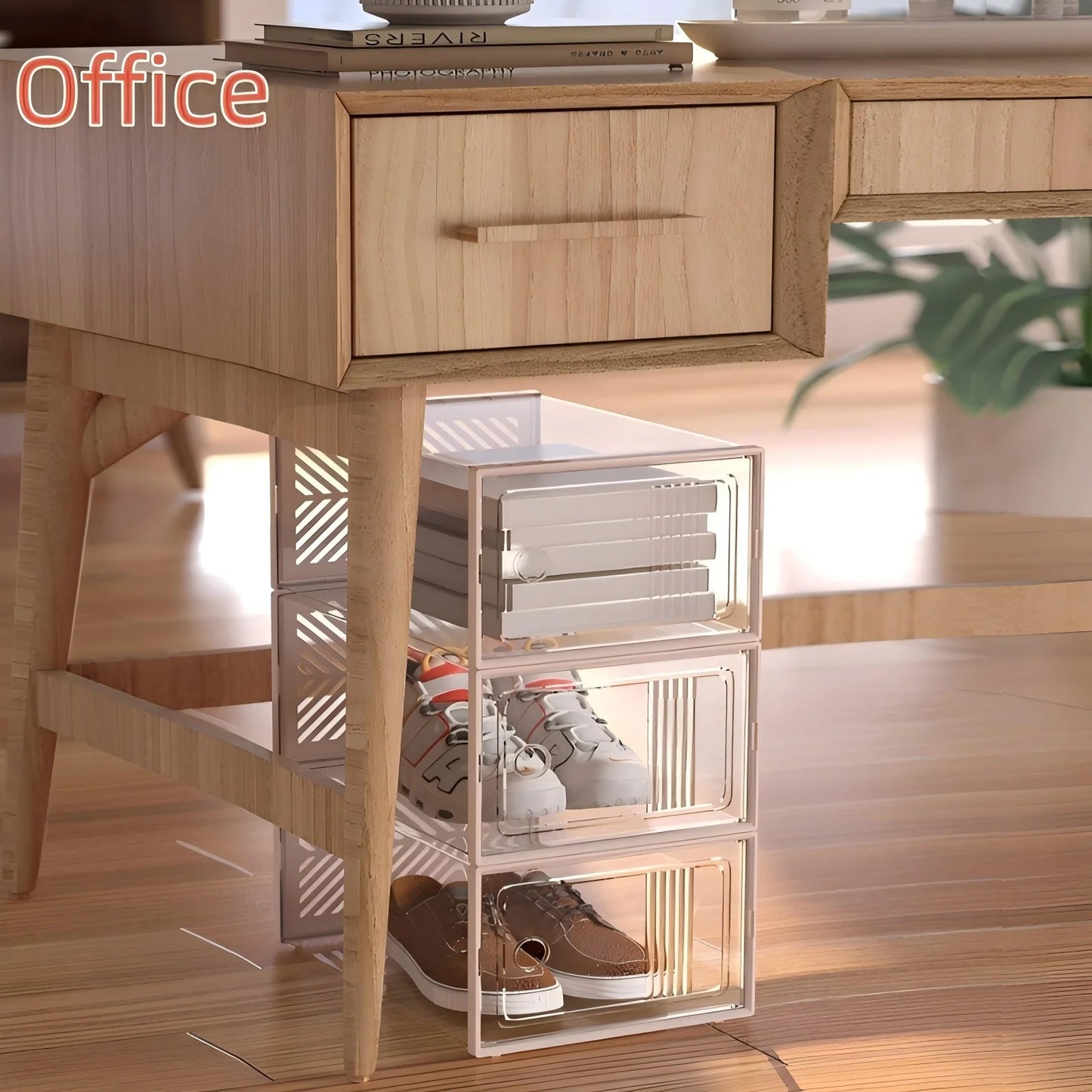 Transparent Shoe Storage Organizers Stackable Foldable Dustproof Cases - Safety First Gear 25