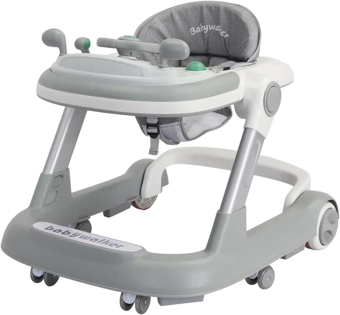 2 in 1 Baby Walker with Removable Feeding and Music Tray - Safety First Gear 25