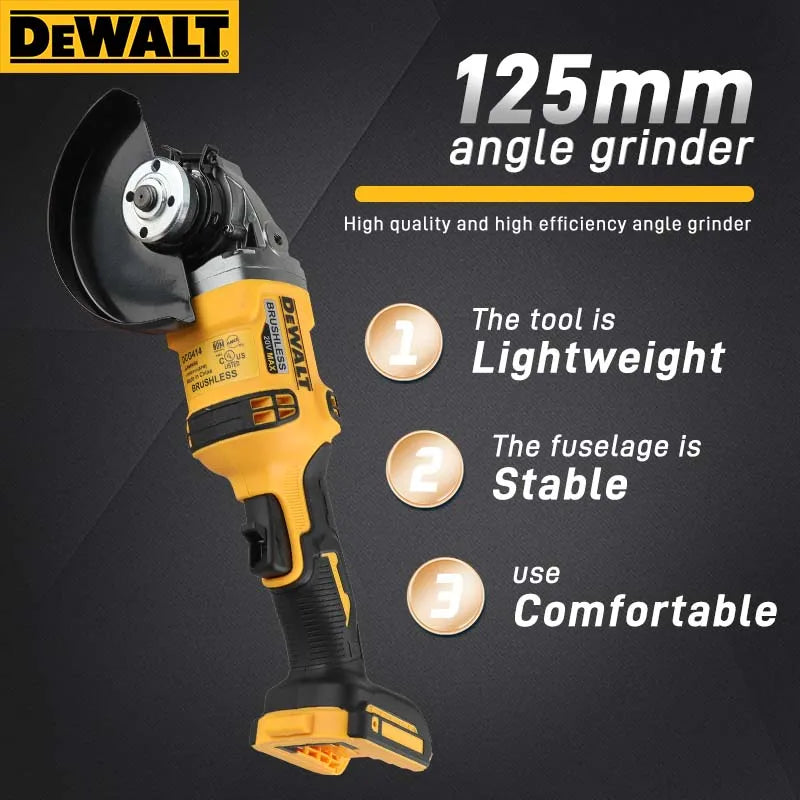 Dewalt DCG414 18V Max XR Brushless Angle Grinder 8800 RPM