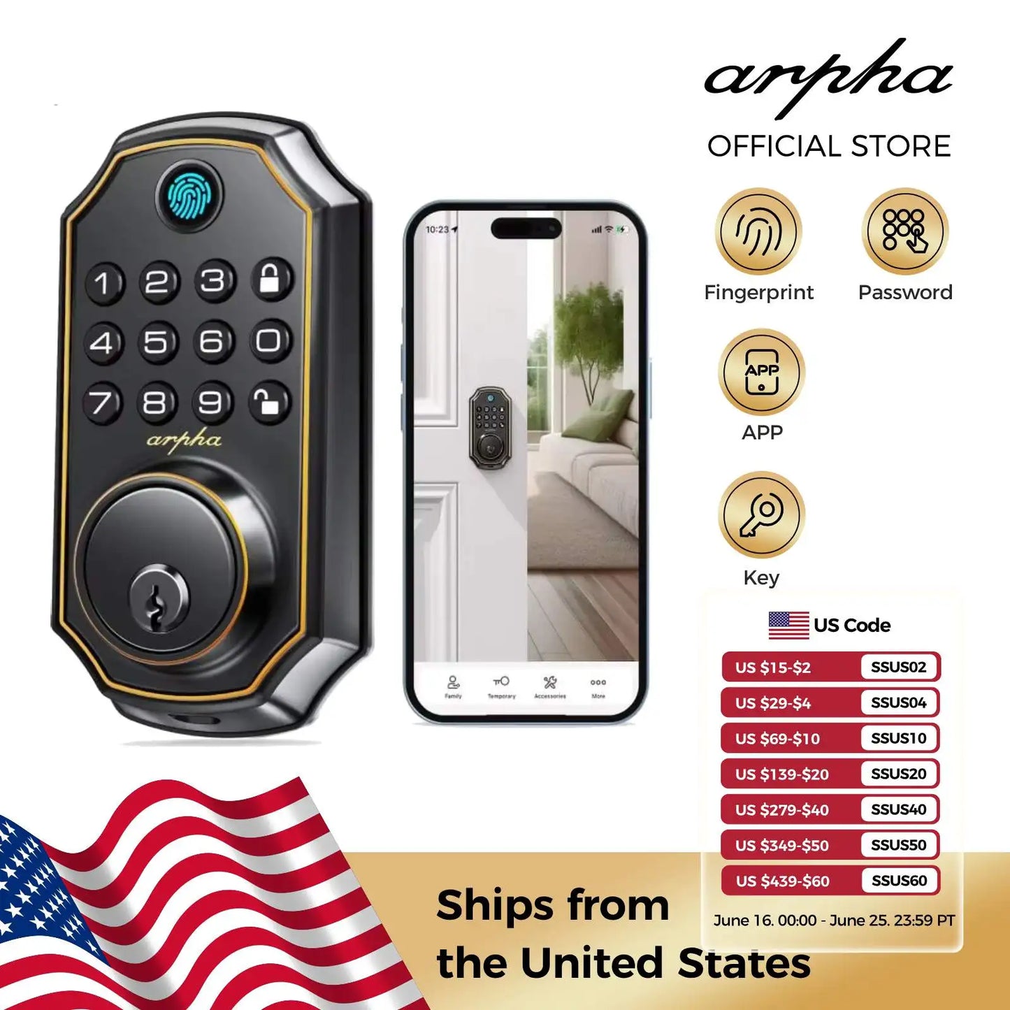 Smart Fingerprint Deadbolt Keyless Entry Lock for Home Security - Safety First Gear 25