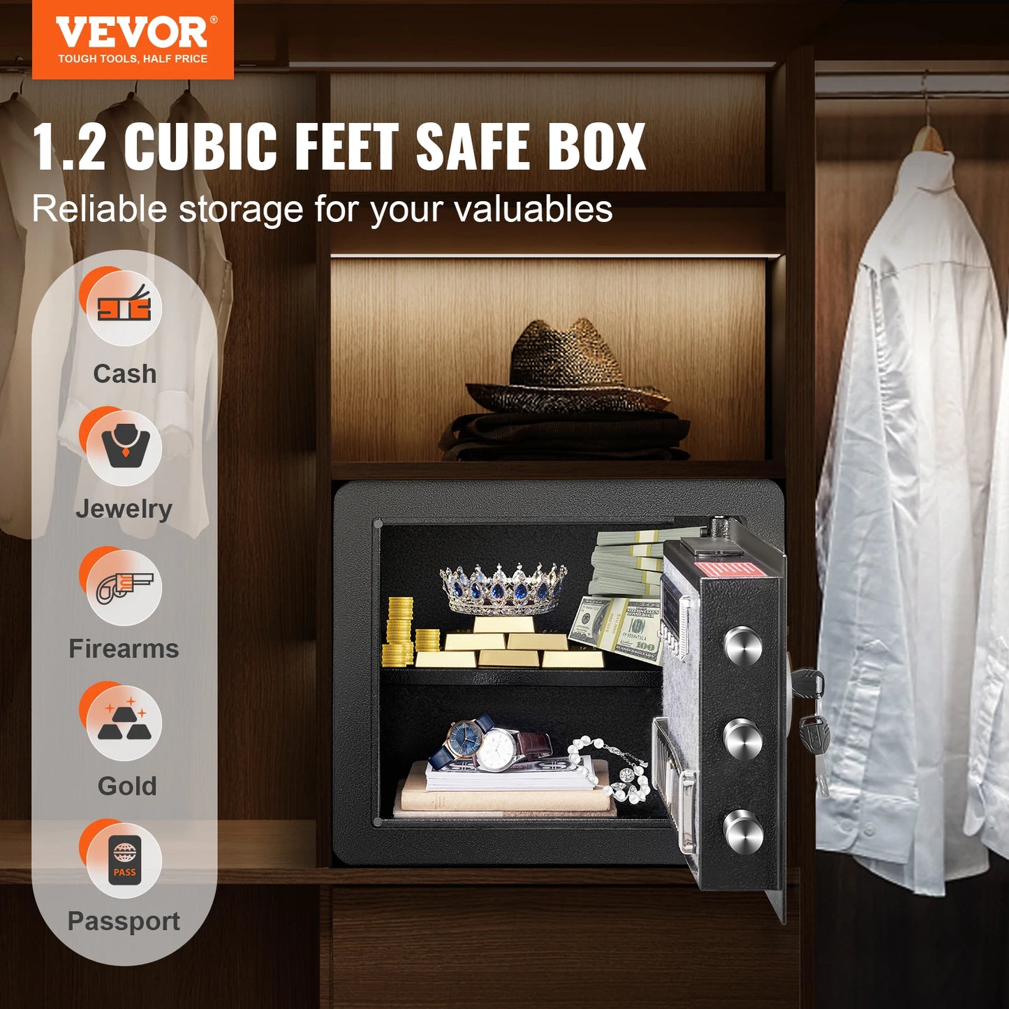 SucceBuy Electronic Safe Deposit Box With Digital Access