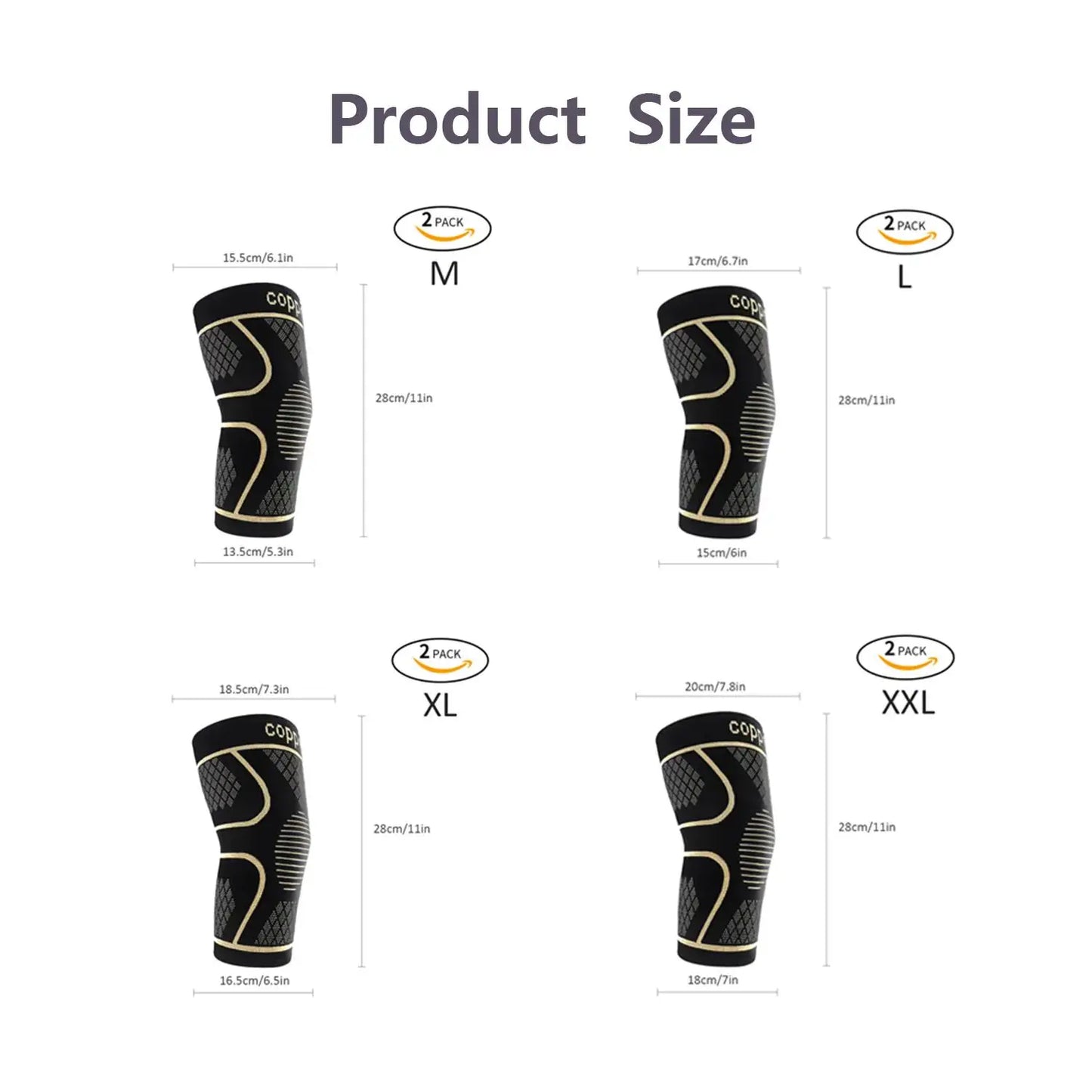 Copper Knee Pads for Joint Support and Pain Relief - Safety First Gear 25