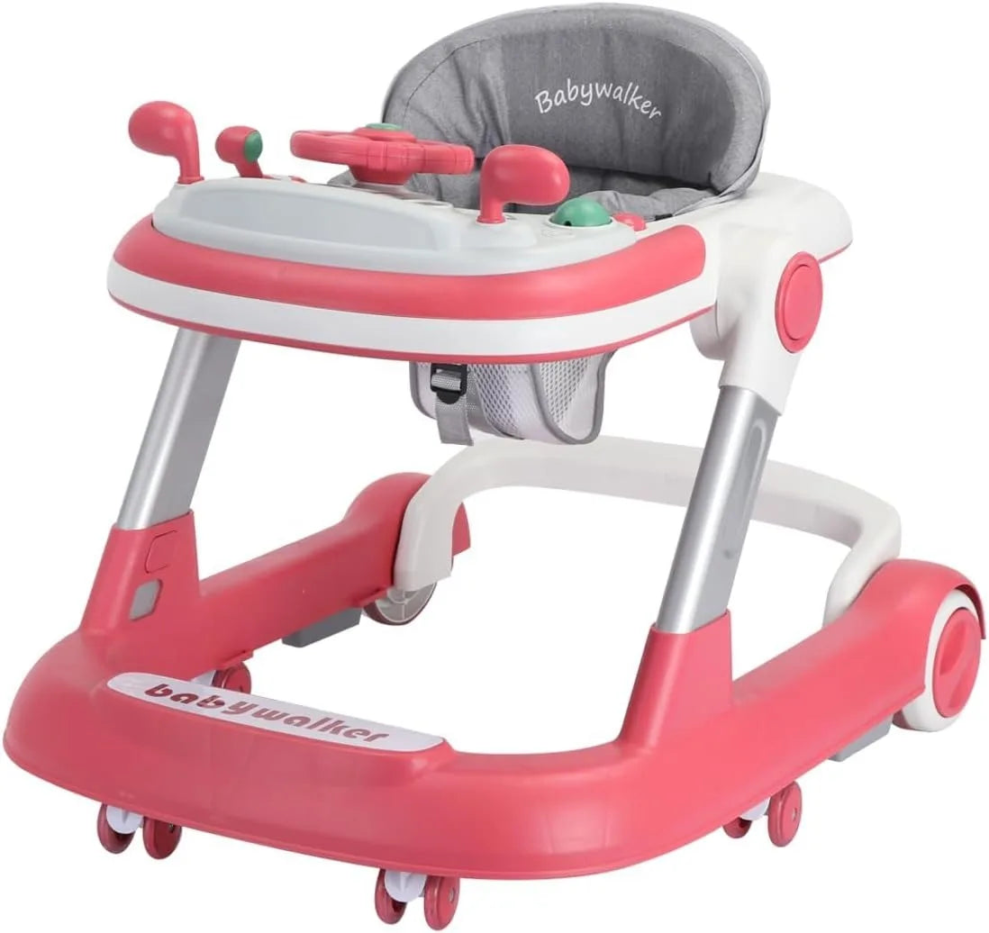 2 in 1 Baby Walker with Removable Feeding and Music Tray - Safety First Gear 25