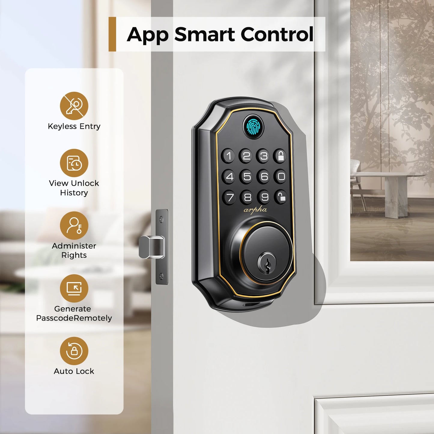 Smart Fingerprint Deadbolt Keyless Entry Lock for Home Security - Safety First Gear 25