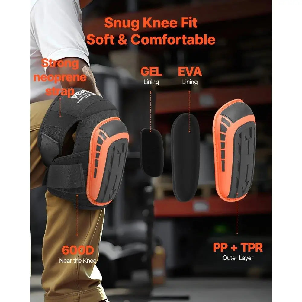 Hign Concerned Chemical Foam Gel Knee Pads Anti Slip Straps