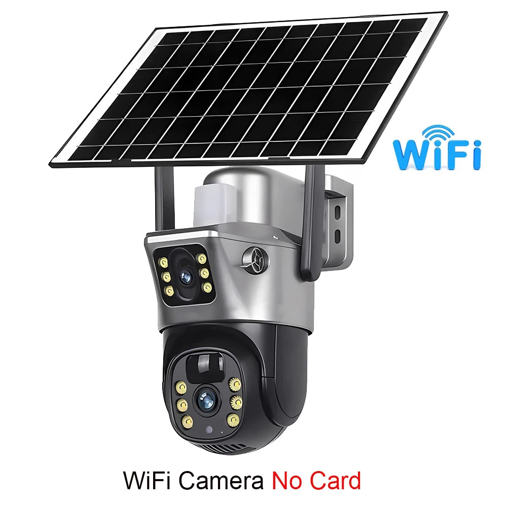 4G WiFi Solar Camera with Dual Lenses and Night Vision - Safety First Gear 25