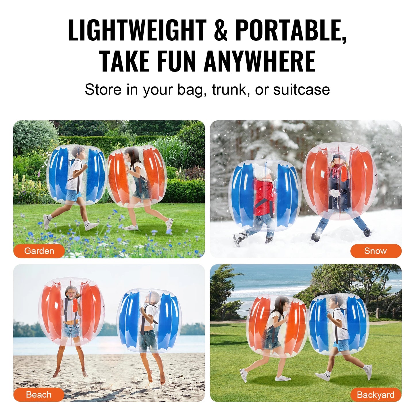 SucceBuy Inflatable Bumper Balls For Kids And Teens PVC