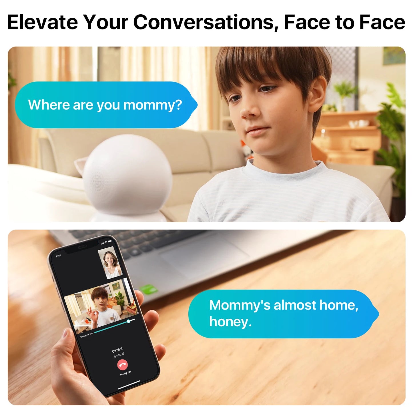 ZOSI 360 Smart Home Security Camera PTZ Auto Tracking AI
