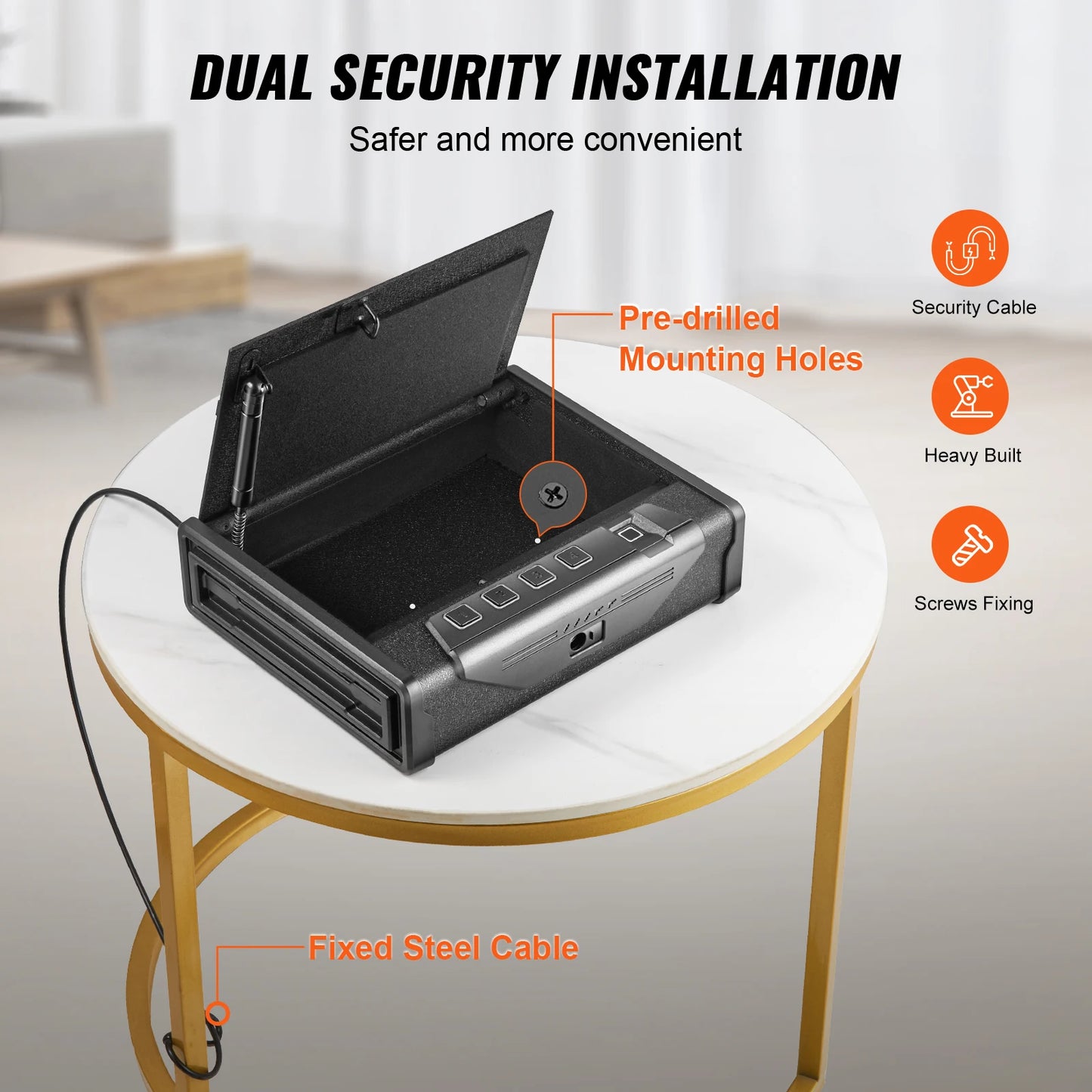 SucceBuy Gun Safe With Biometric Three Way Quick Access - Safety First Gear 25