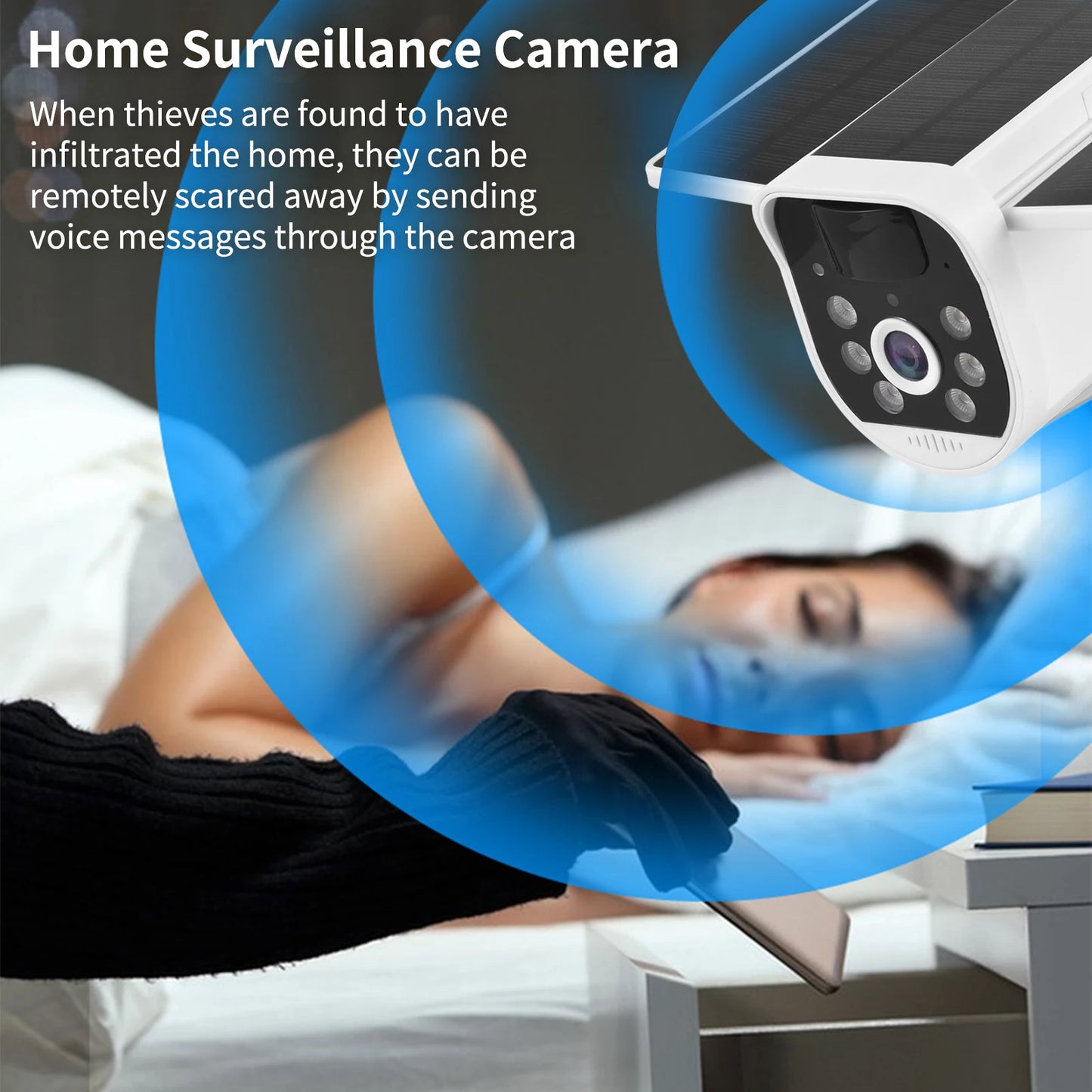 4G WiFi Solar Folding Surveillance Camera with Two-Way Audio - Safety First Gear 25
