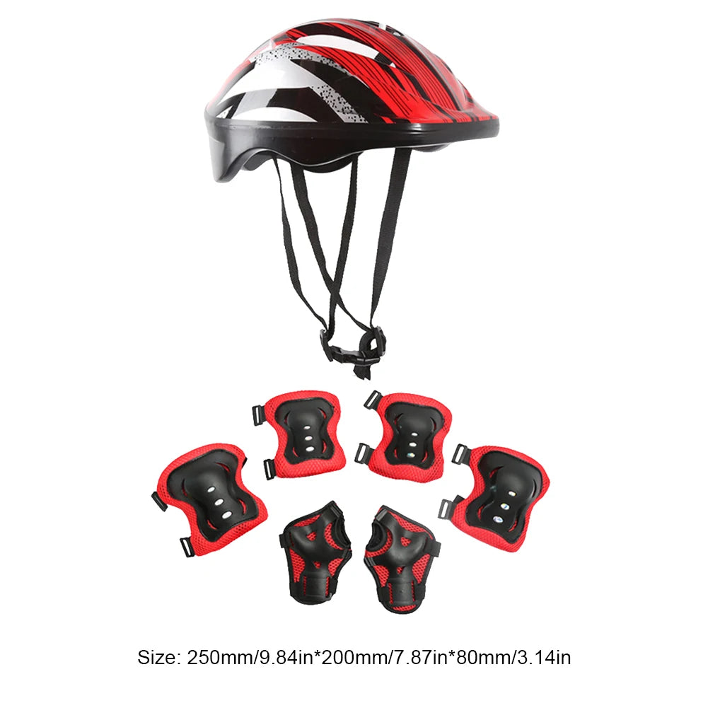JOCESTYLE Kids Bike Helmet And Protective Gear Set Complete