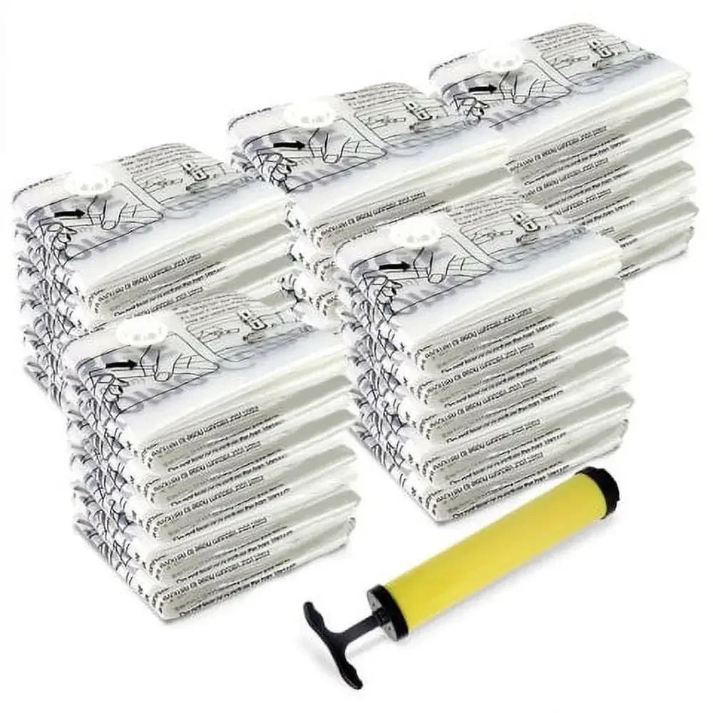 XMSJH Vacuum Storage Bags Set With Manual Pump Space Saver