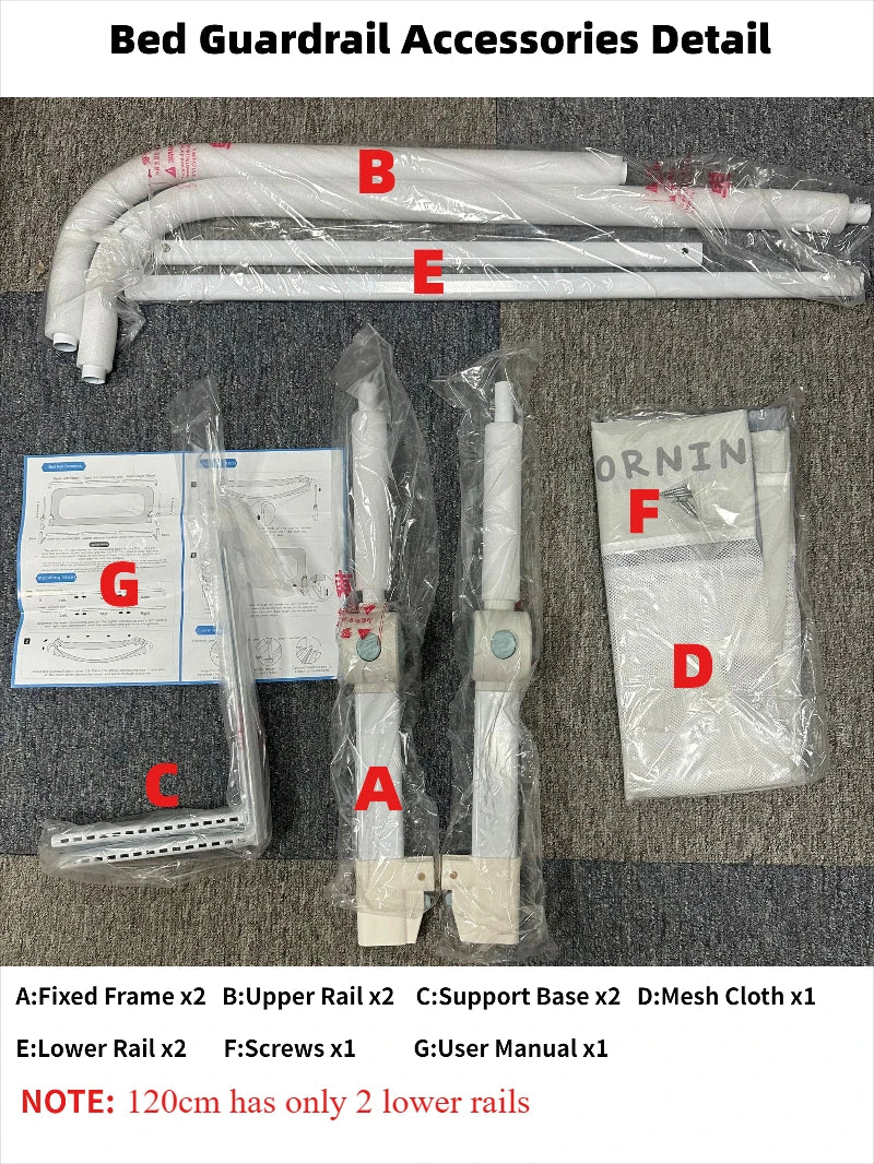 IMBABY Portable Bed Guardrail Anti Fall Safety Barrier