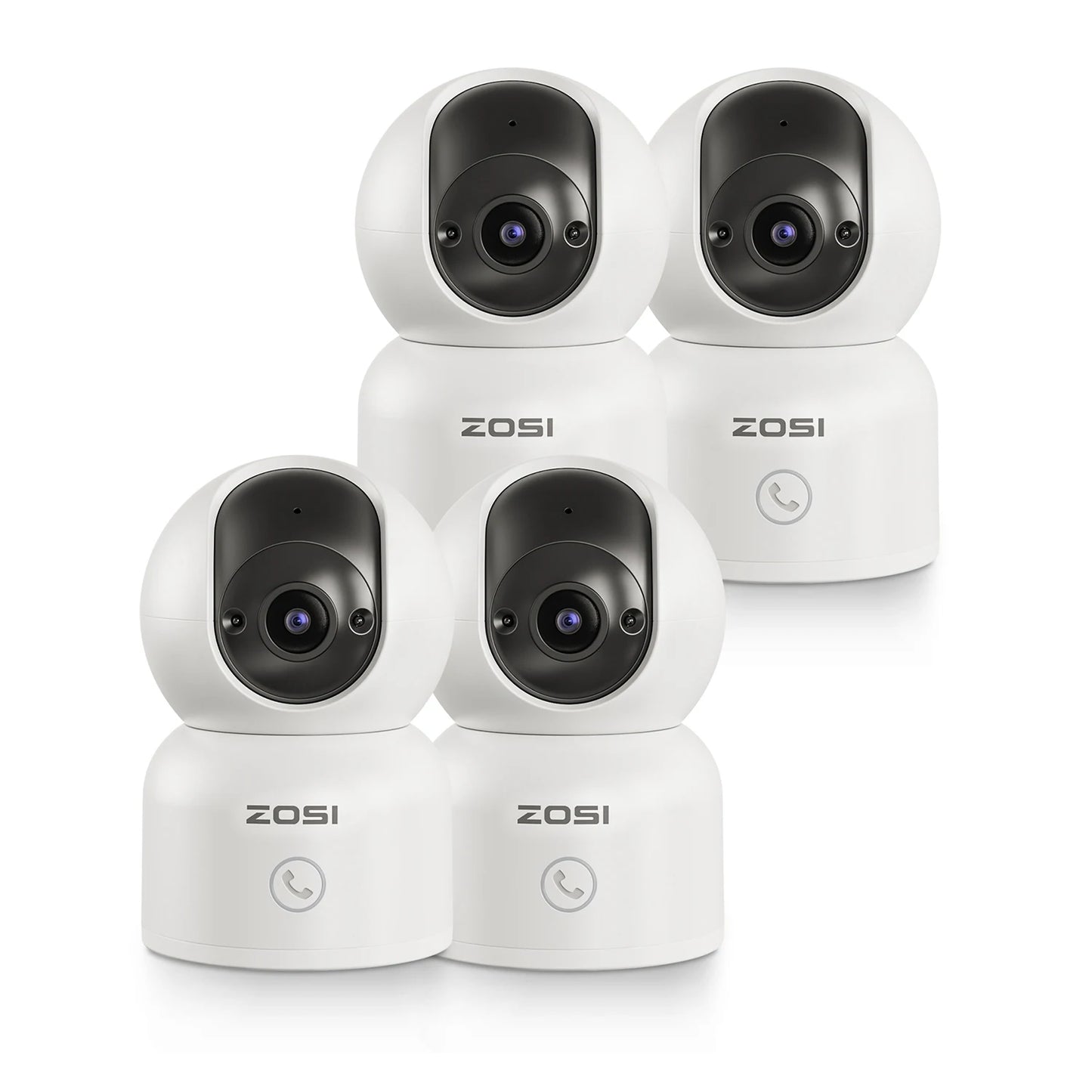 ZOSI 360 Smart Home Security Camera PTZ Auto Tracking AI