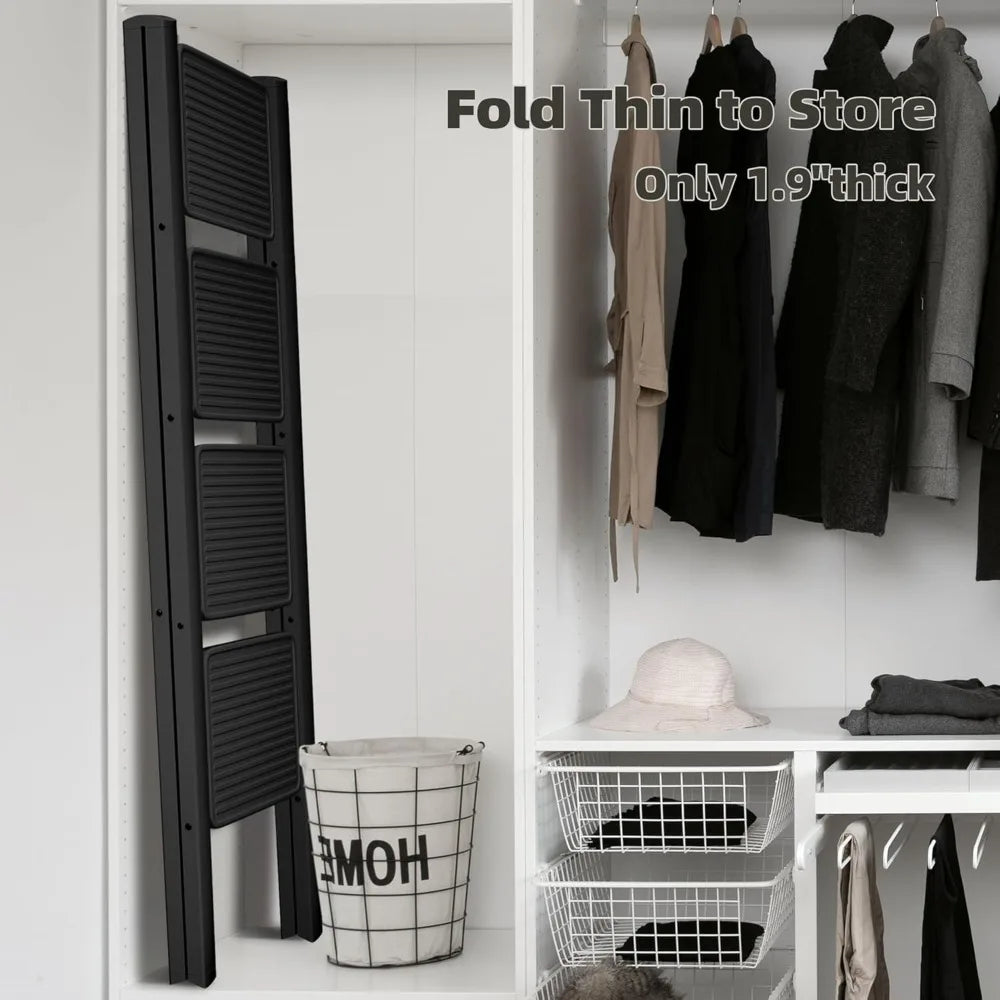 Portable Steel Folding Ladder With Anti Slip Treads