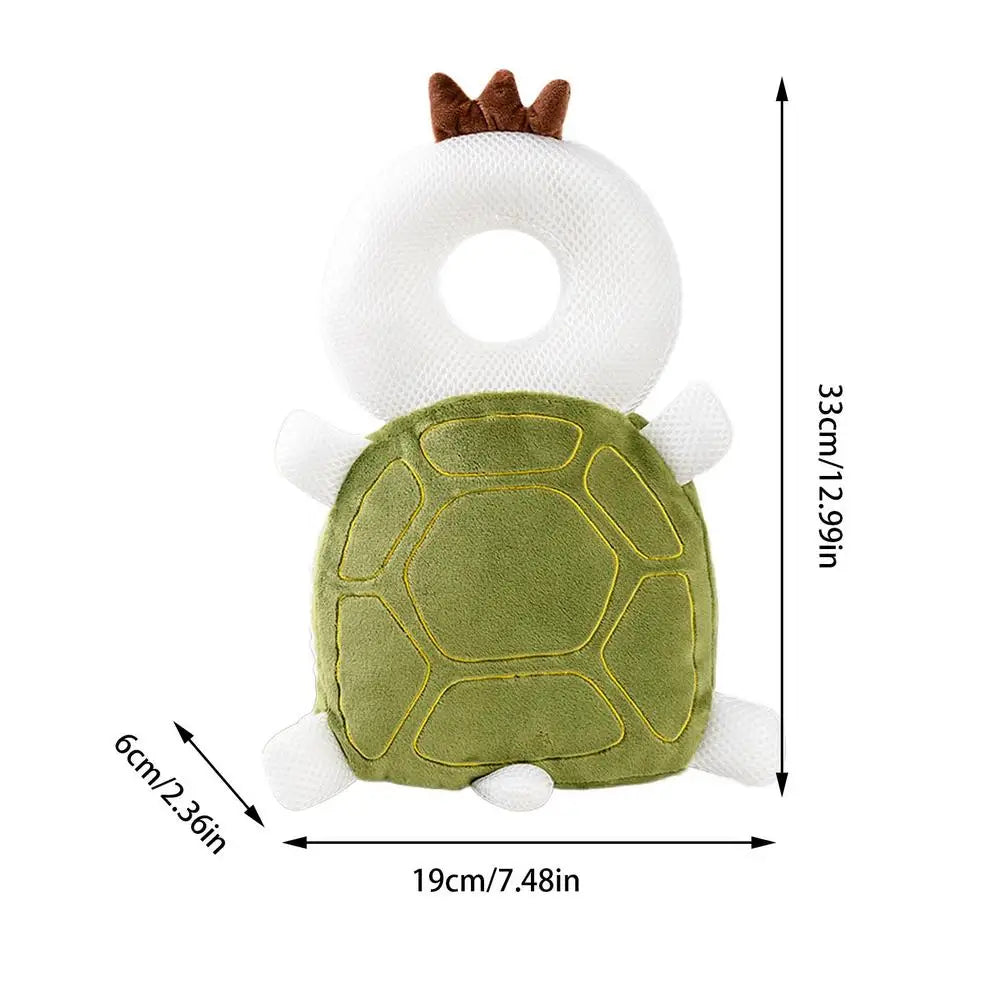 Baby Head Protector Toddler Safety Cushion Cartoon Turtle Backpack Security Pillows Head Fall Protection Pad Soft Cotton Cushion