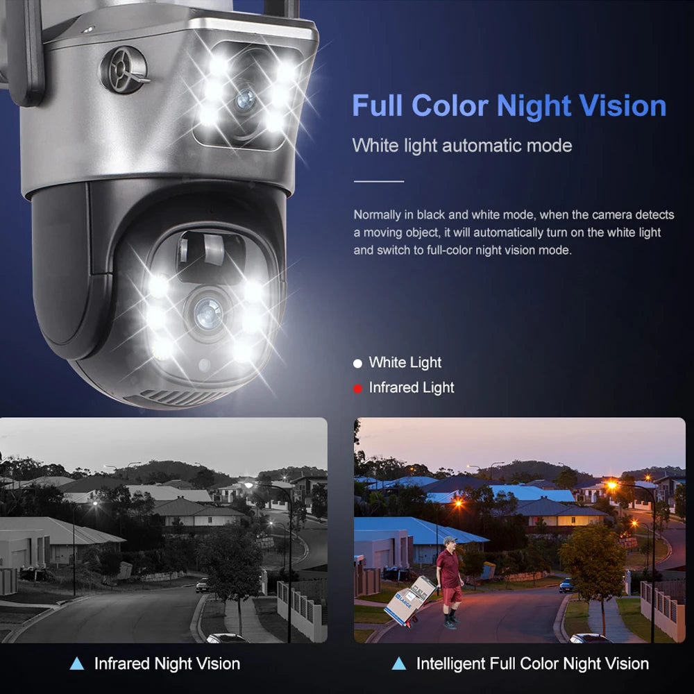 4G WiFi Solar Camera with Dual Lenses and Night Vision - Safety First Gear 25