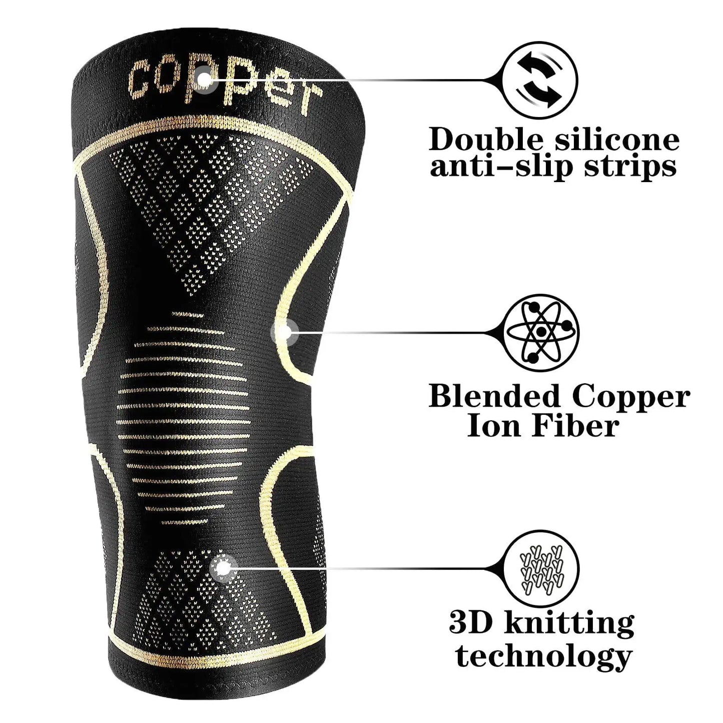 Copper Knee Pads for Joint Support and Pain Relief - Safety First Gear 25