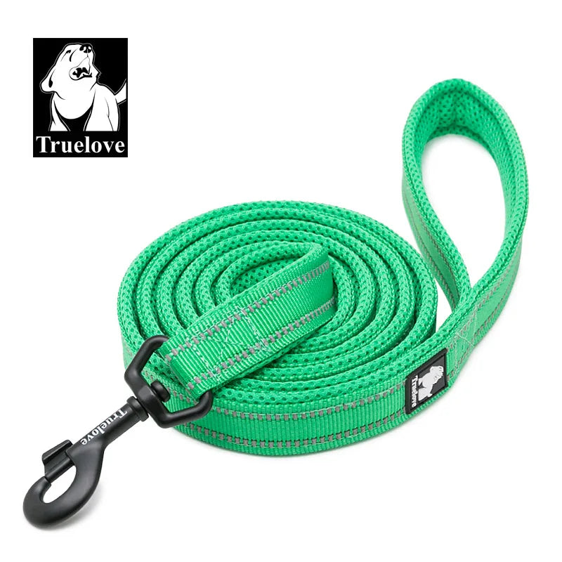 TRUELOVECN Truelove Reflective Nylon Dog Leash Padded Handle