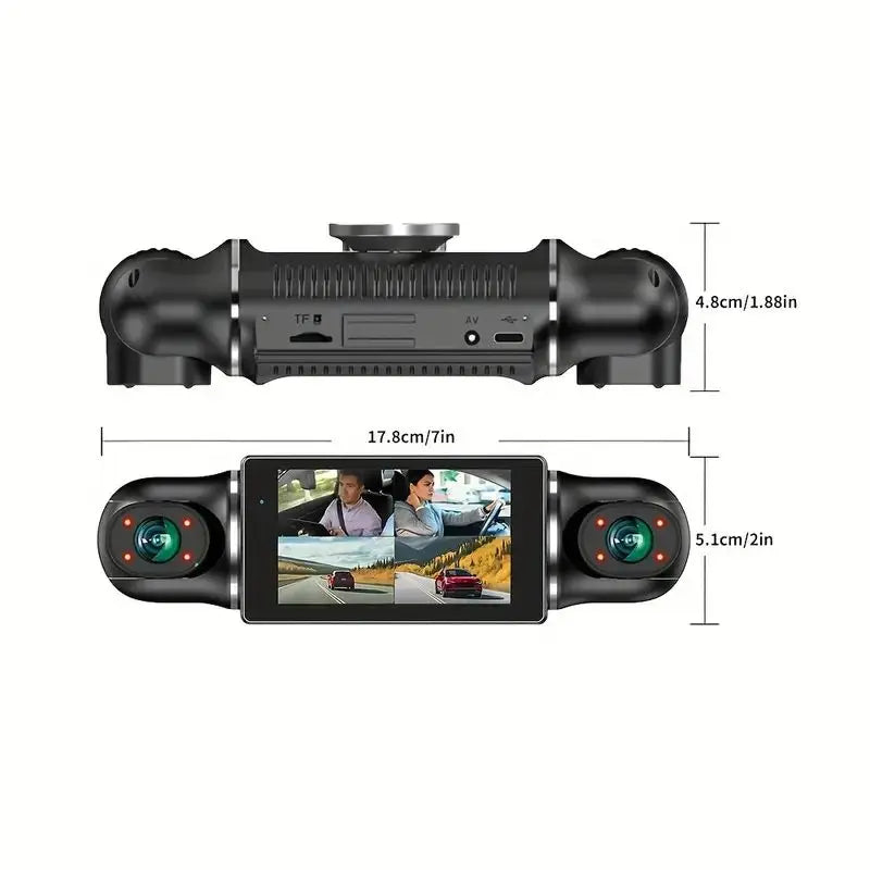 Car Camera Recorder with Multi-Screen Parking Monitoring System - Safety First Gear 25
