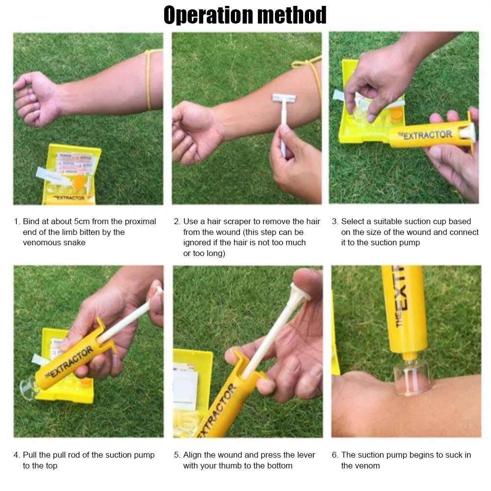 Vacuum Mosquito Bite Suction Pump Tourniquet First Aid Tool - Safety First Gear 25