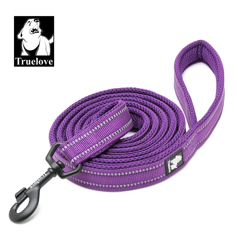 TRUELOVECN Truelove Reflective Nylon Dog Leash Padded Handle