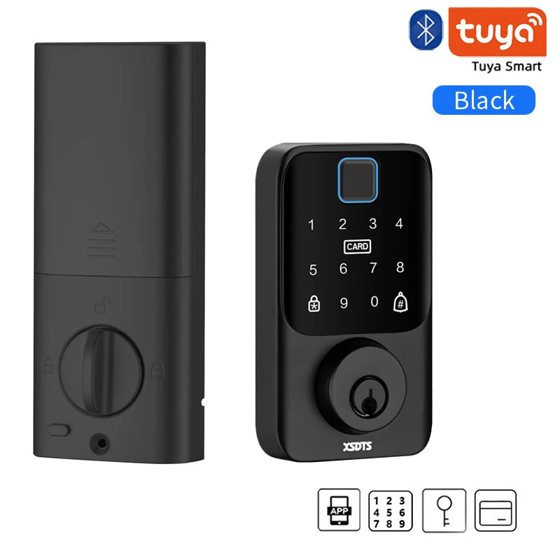 XSDTS Smart Door Lock Biometric Fingerprint Card Keypad App