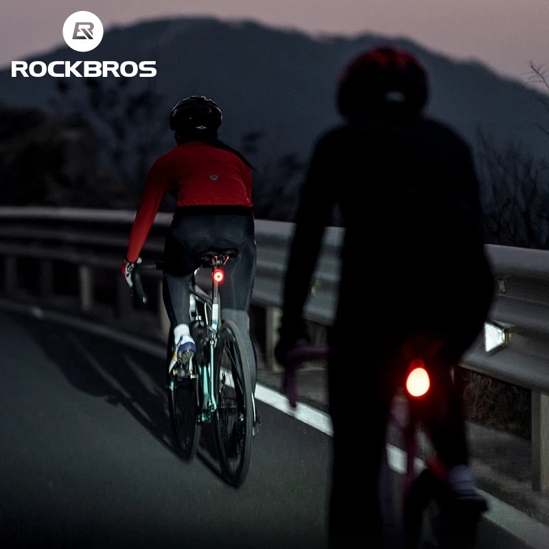 Rockbros Waterproof Rechargeable Bicycle Headlight with Tail Light - Safety First Gear 25
