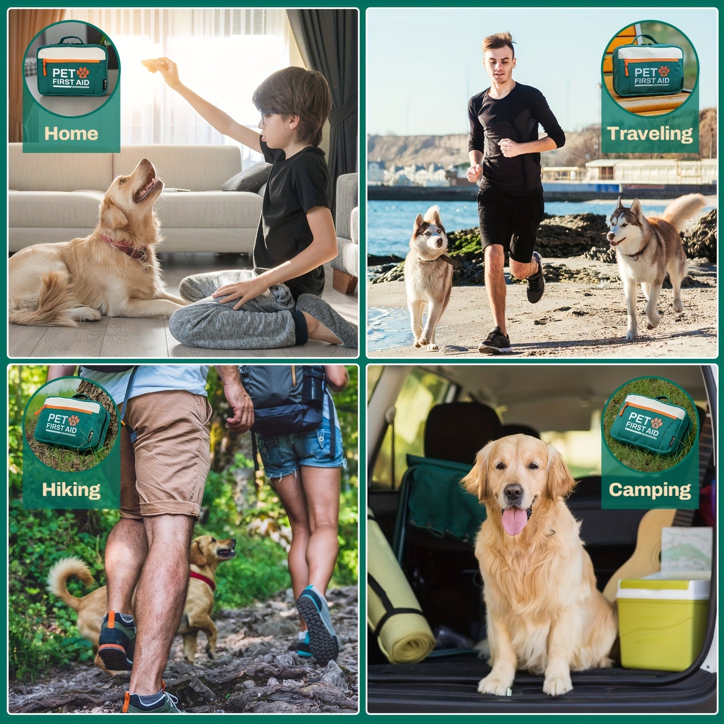 Rhino Rescue Pet First Aid Kit Emergency Supplies For Pets