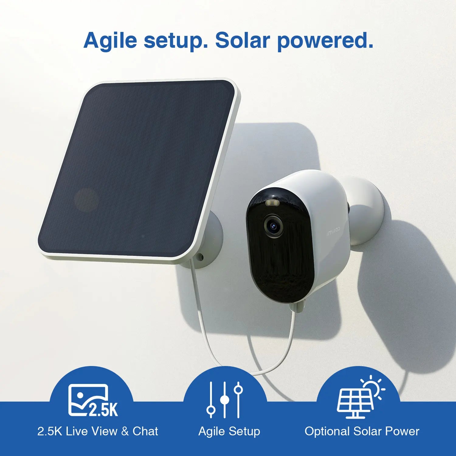 Imilab Solar WiFi Outdoor Camera 2K Surveillance System - Safety First Gear 25