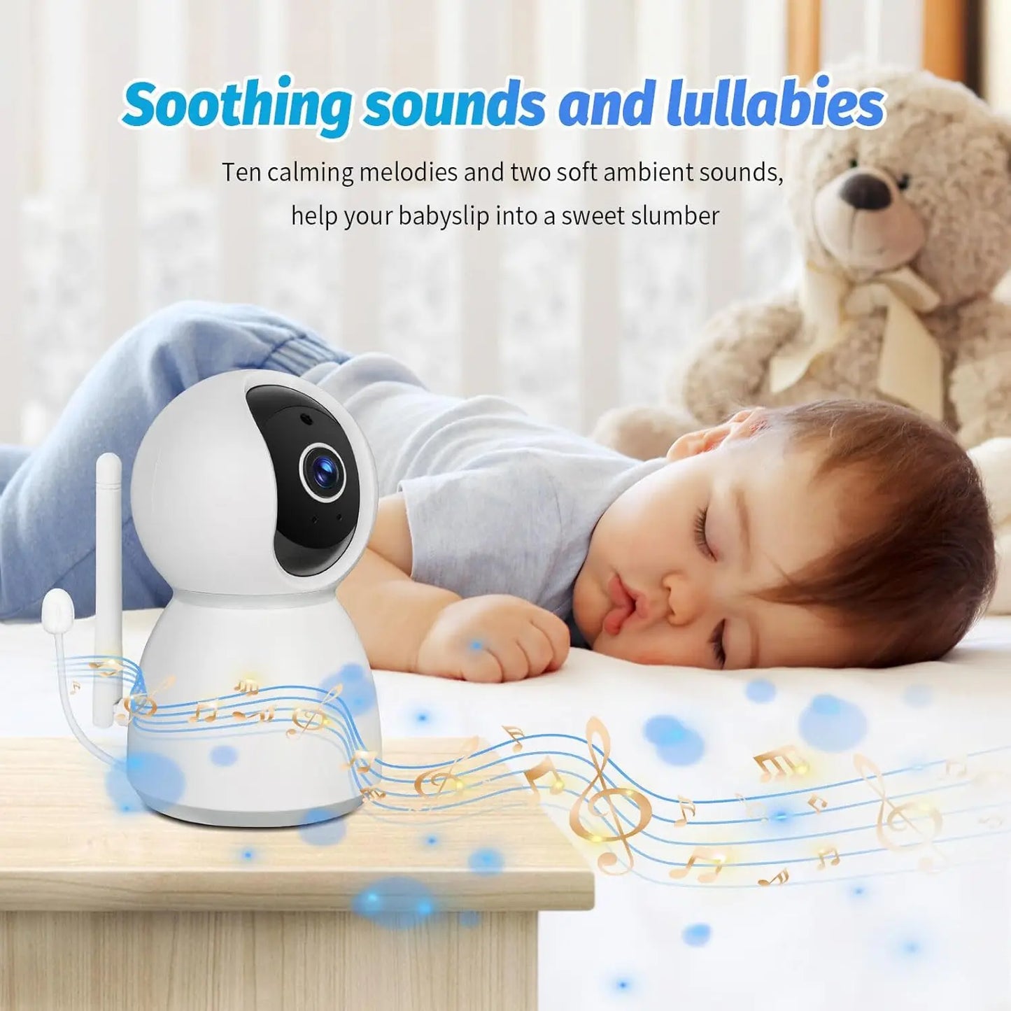 Baby Monitor Camera with 5 Inch Screen and Night Vision - Safety First Gear 25