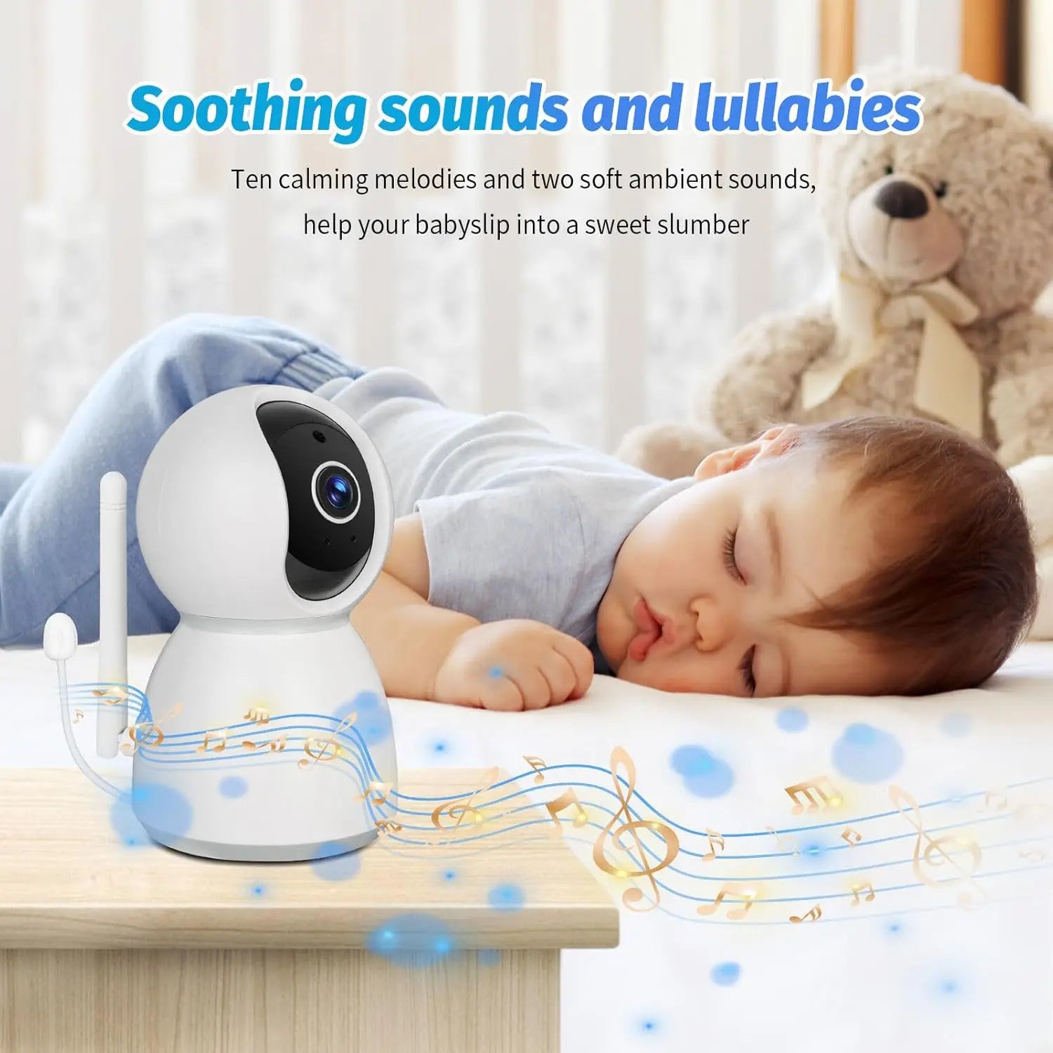 Baby Monitor Camera with 5 Inch Screen and Night Vision - Safety First Gear 25