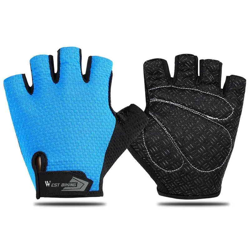 West Biking Half Finger Cycling Gloves Anti Slip MTB - Safety First Gear 25