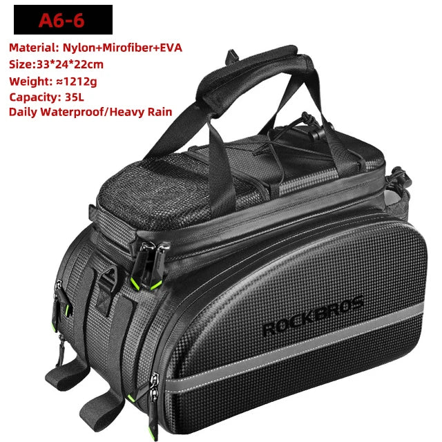 Rockbros Waterproof Bike Panniers Multi-Function Cargo Carrier Bags - Safety First Gear 25