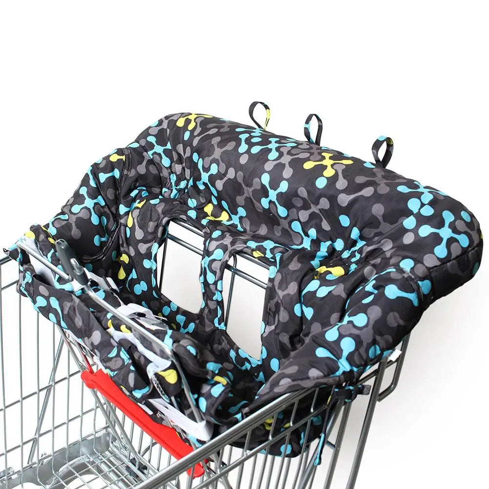 Printed Baby Shopping Cart Cushion for Dining Chair Travel - Safety First Gear 25