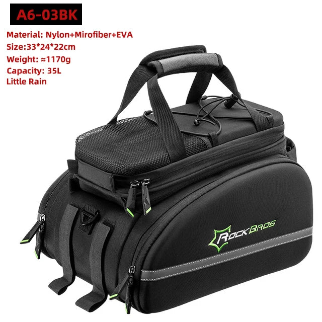 Rockbros Waterproof Bike Panniers Multi-Function Cargo Carrier Bags - Safety First Gear 25