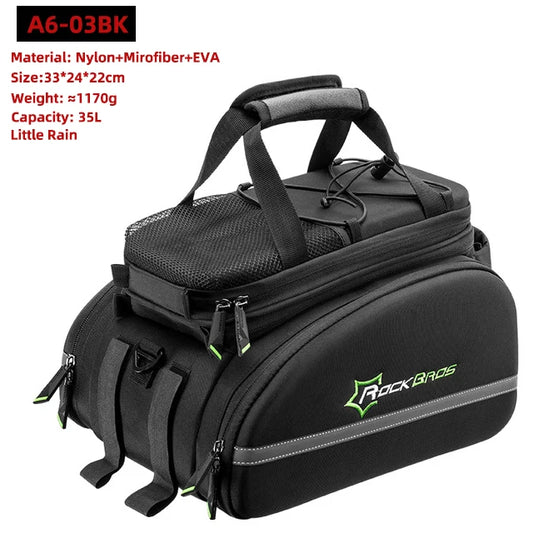 Rockbros Waterproof Bike Panniers Multi-Function Cargo Carrier Bags - Safety First Gear 25