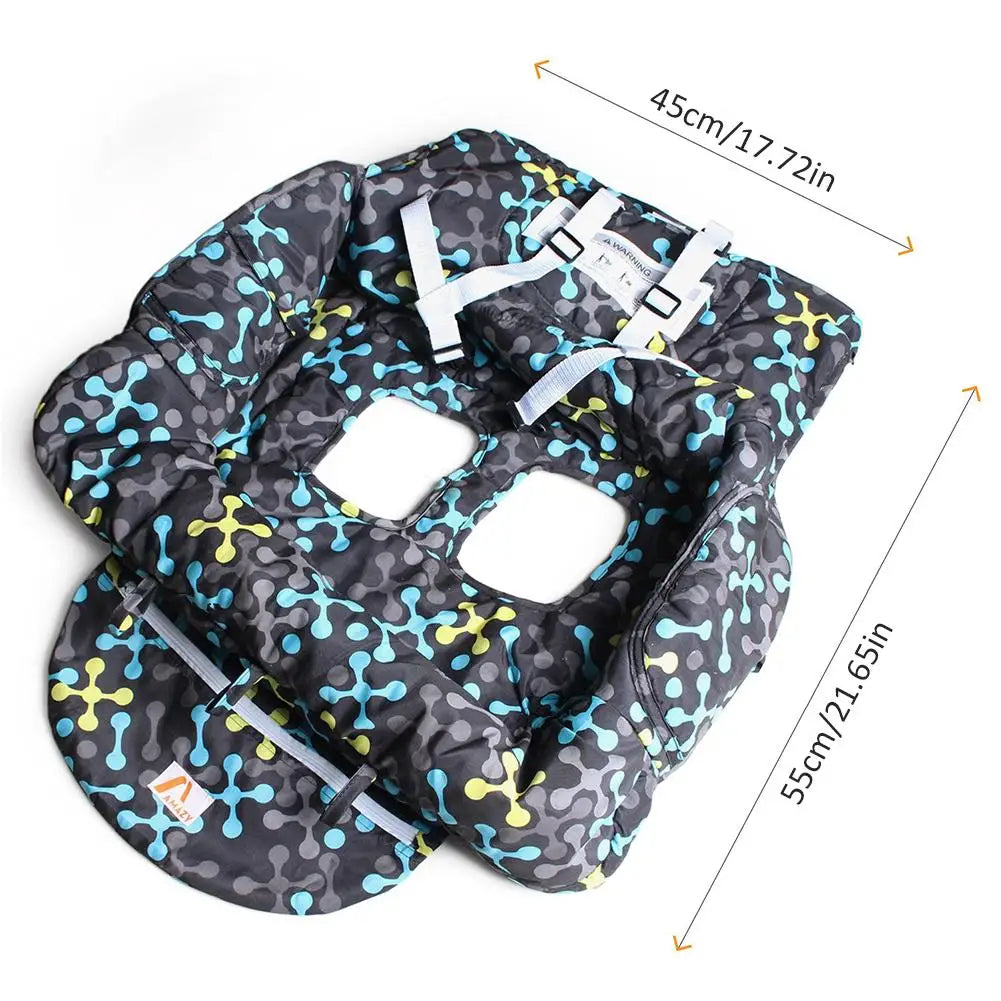 Printed Baby Shopping Cart Cushion for Dining Chair Travel - Safety First Gear 25