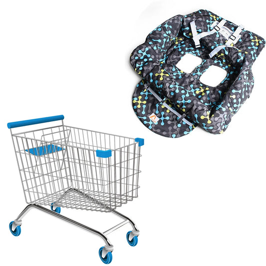 Printed Baby Shopping Cart Cushion for Dining Chair Travel - Safety First Gear 25