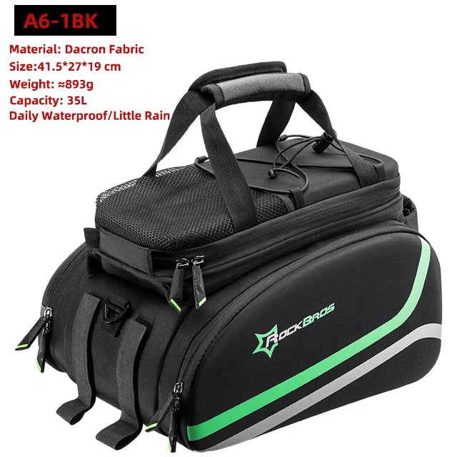 Rockbros Waterproof Bike Panniers Multi-Function Cargo Carrier Bags - Safety First Gear 25
