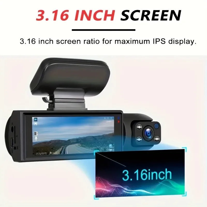 1080P Dual Camera Dash Cam with Night Vision and Loop Recording - Safety First Gear 25