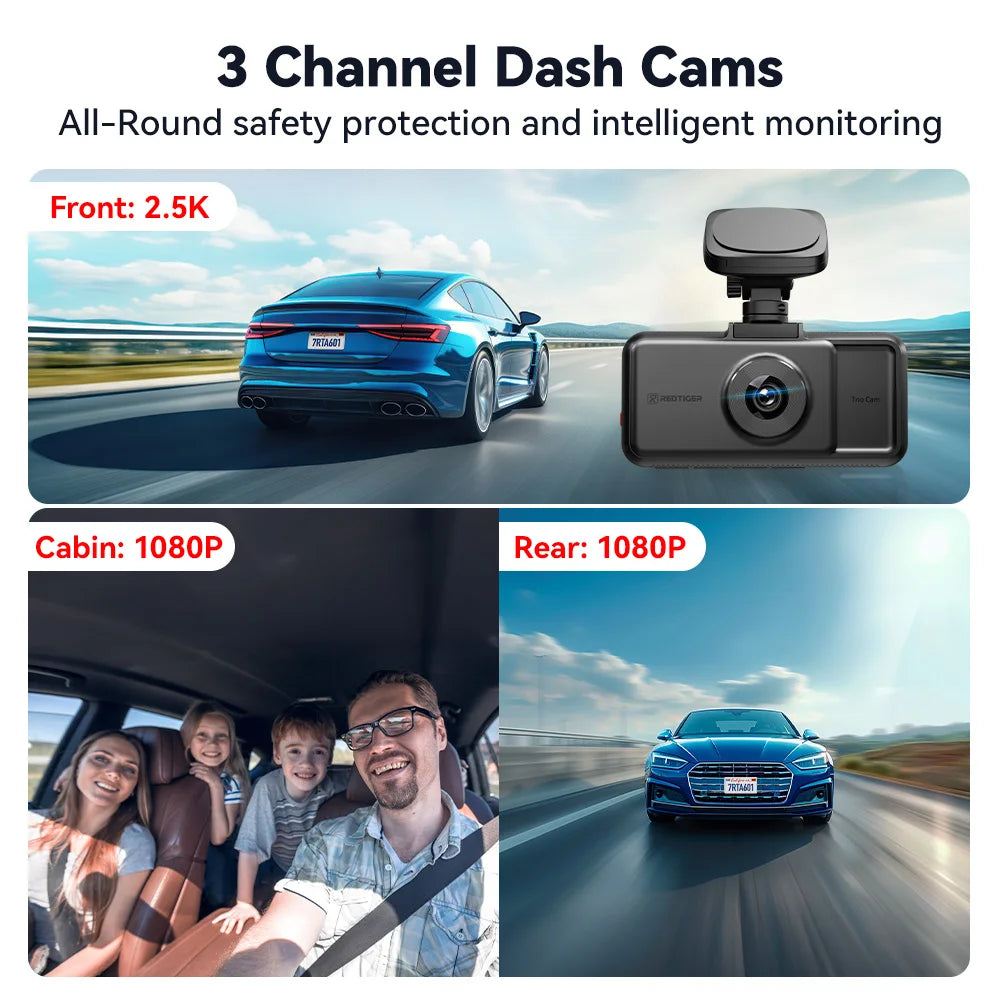 Redtiger A6 4K Dash Cam with Night Vision and GPS - Safety First Gear 25