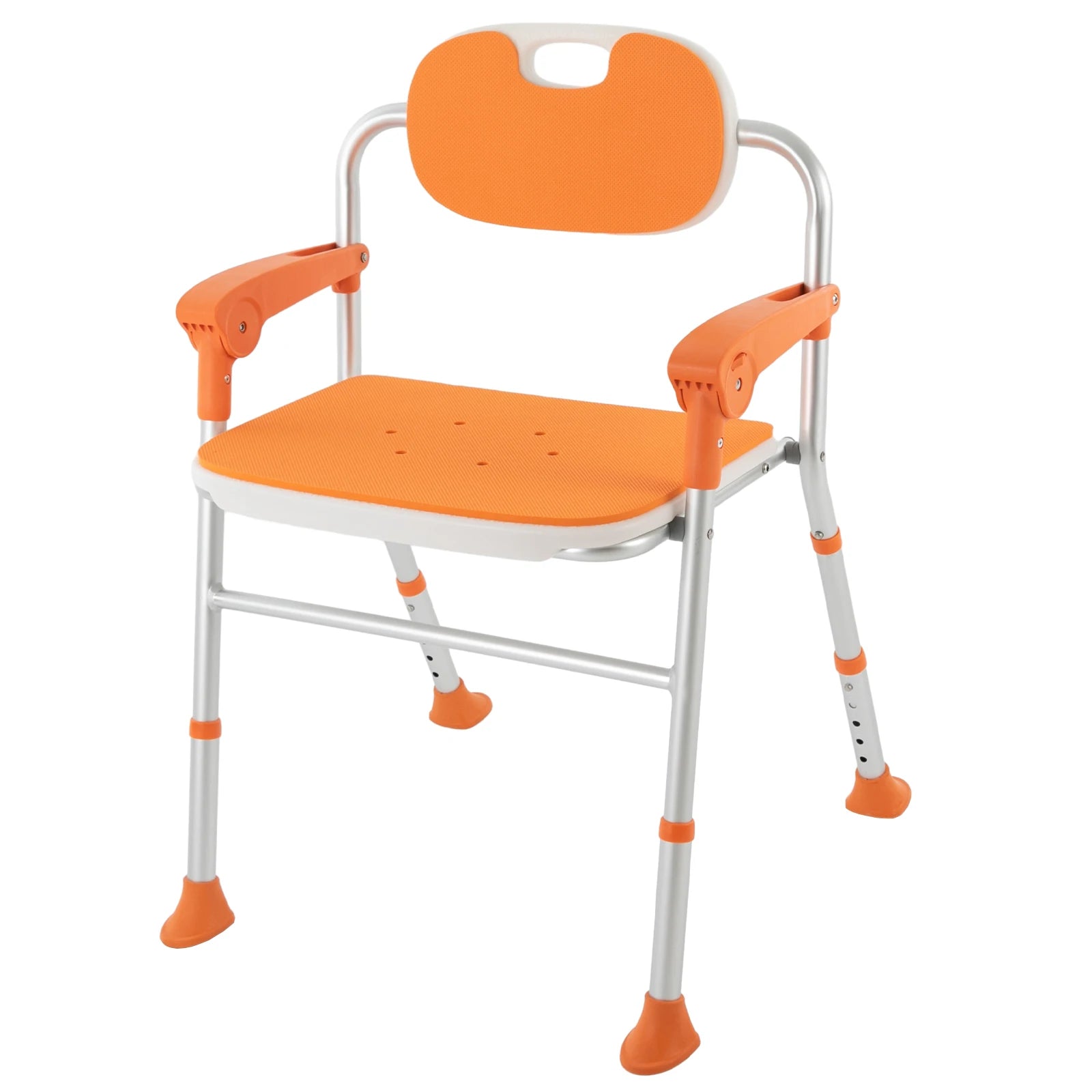 Foldable Shower Seat with Armrests and Backrest for Safety - Safety First Gear 25